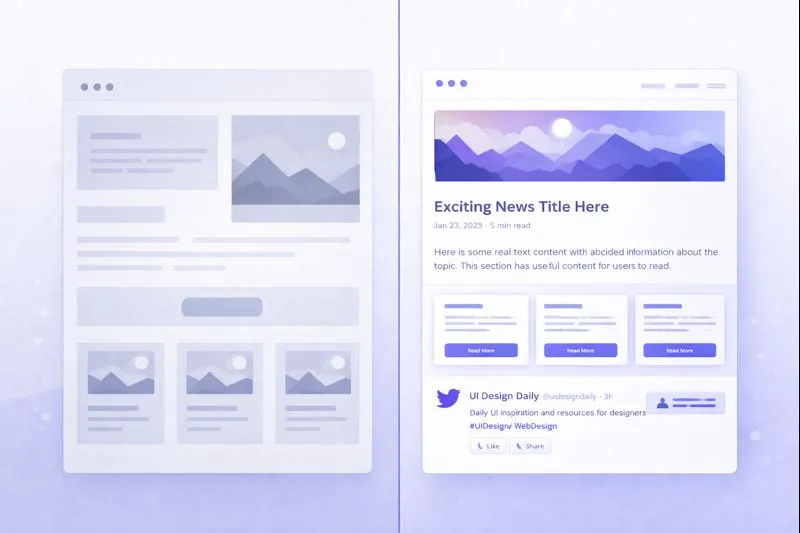 Cover image for: Lorem Ipsum for Wireframes vs High-Fidelity Mockups