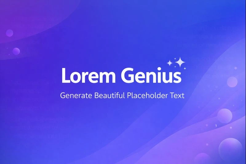 Lorem Genius - Free Lorem Ipsum Text Generator